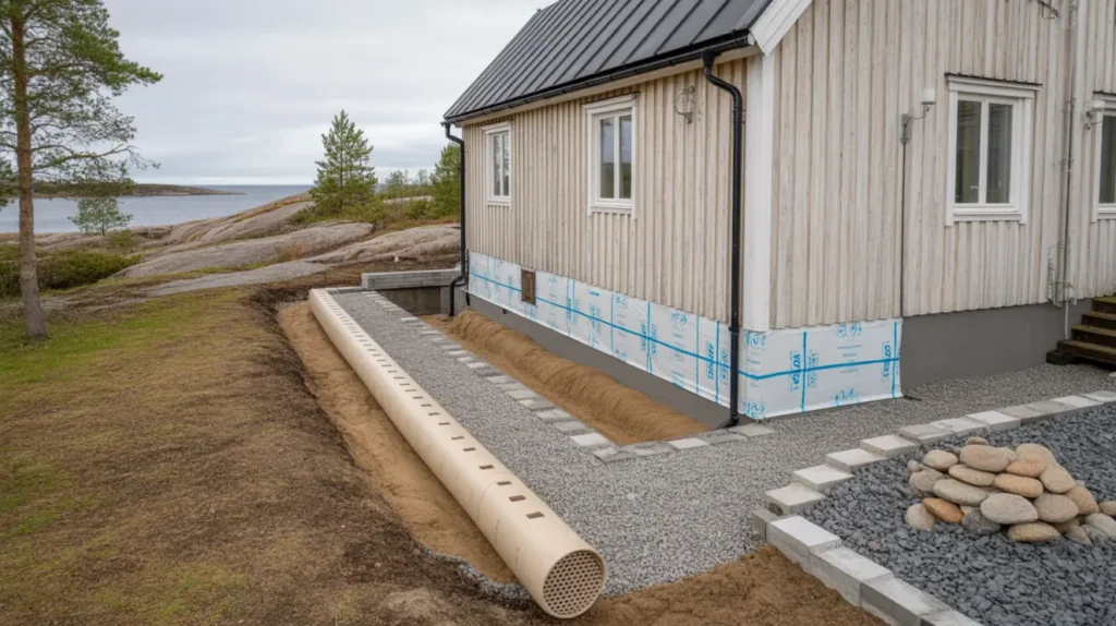 dr nering och isolering av husgrund samt k llare i g shaga liding