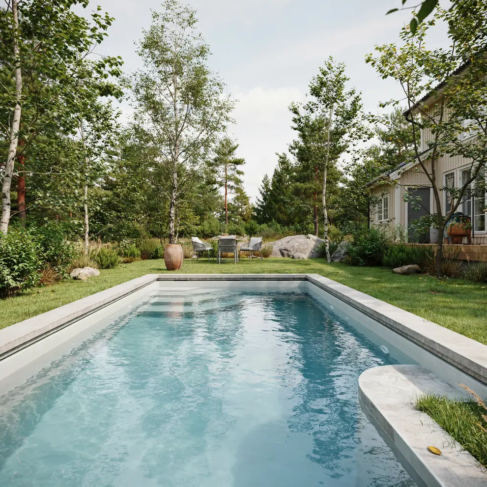 bygga pool lidingo stockholm